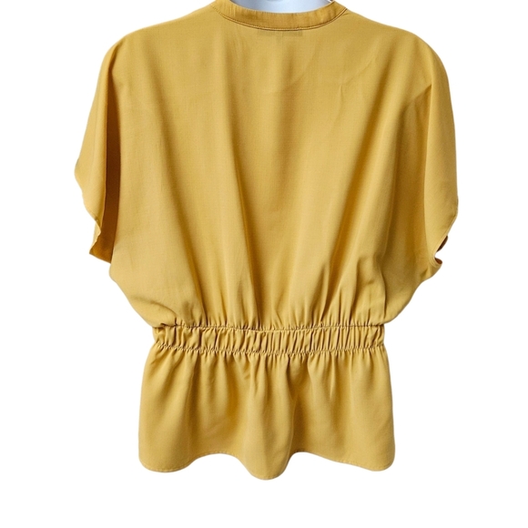 SWEETRAIN Plus Size Short Sleeve Tie Front Button Front Blouse 3X NWOT - Picture 8 of 13